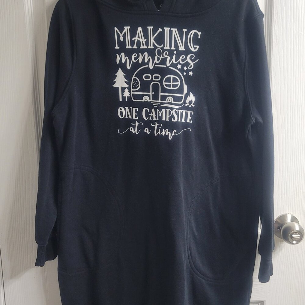 #390 George Making Memories One Campsite At A Time Sweater sz M - Picture 6 of 6